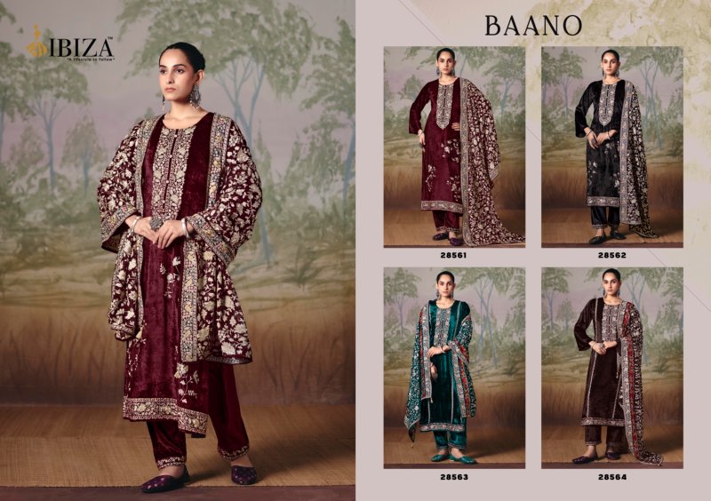 Baano By Ibiza Viscose Velvet Salwar Kameez